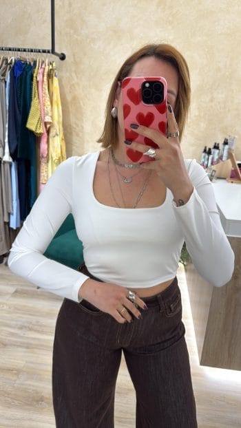 Τοπ Mia - Λευκό, ONE SIZE