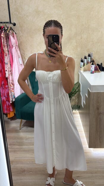 Pinterest Φόρεμα - ONE SIZE, Λευκό