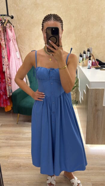 Pinterest Φόρεμα - ONE SIZE, Μπλέ