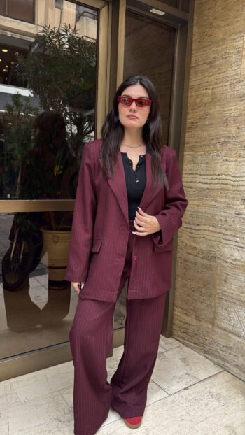 Suit Κοστούμι - Μπορντό, ONE SIZE